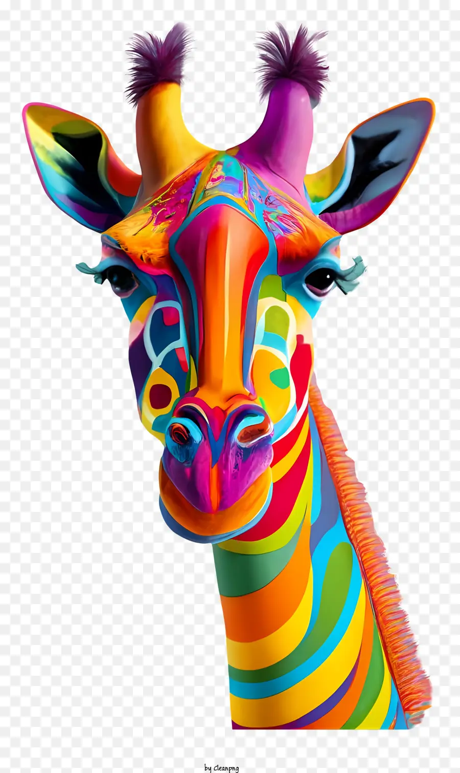 Girafa，Projeto Colorido PNG