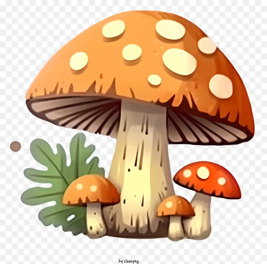 Cogumelos，Laranja Cogumelos PNG