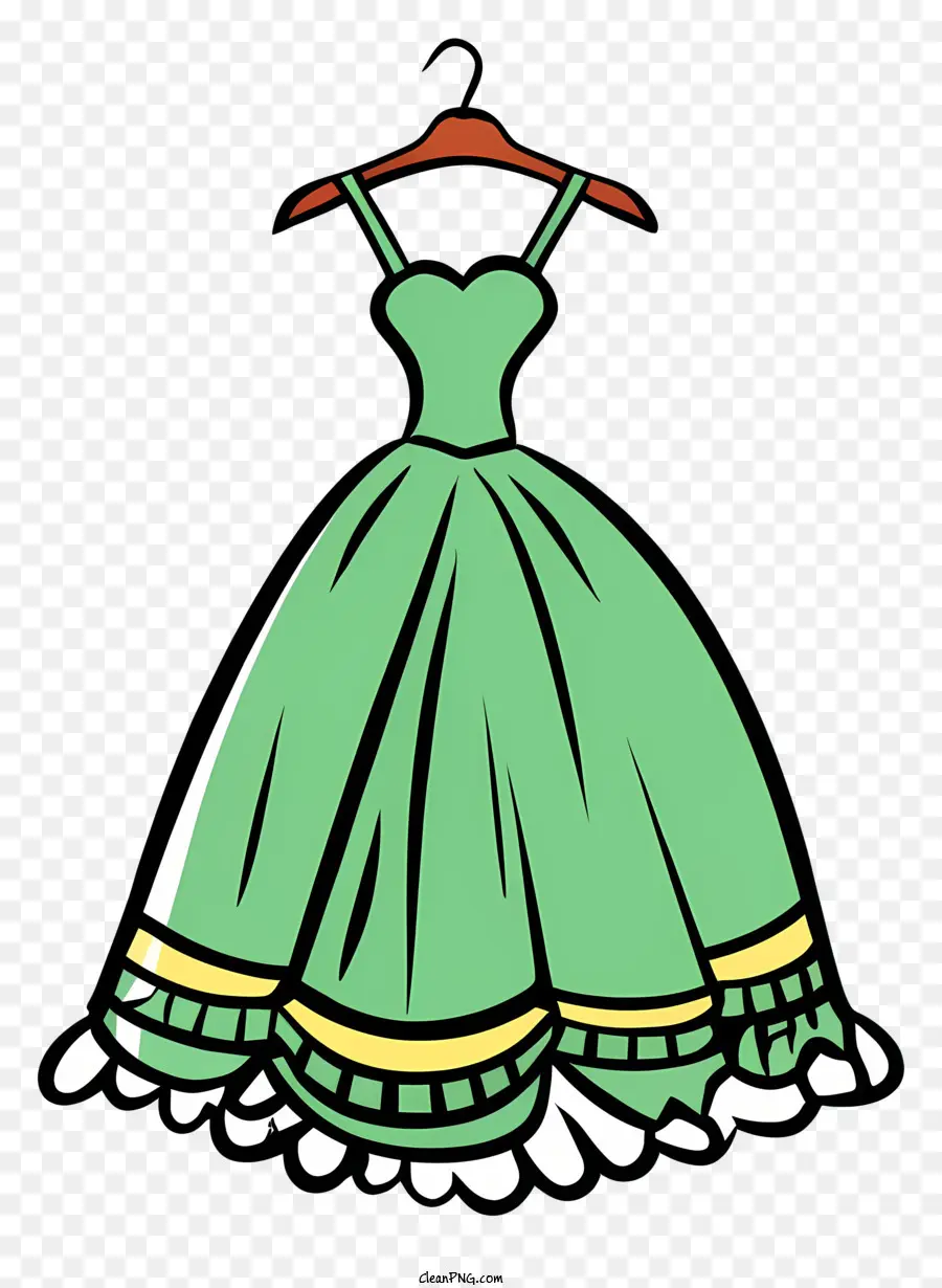 Vestido Verde，Vestido Floral PNG