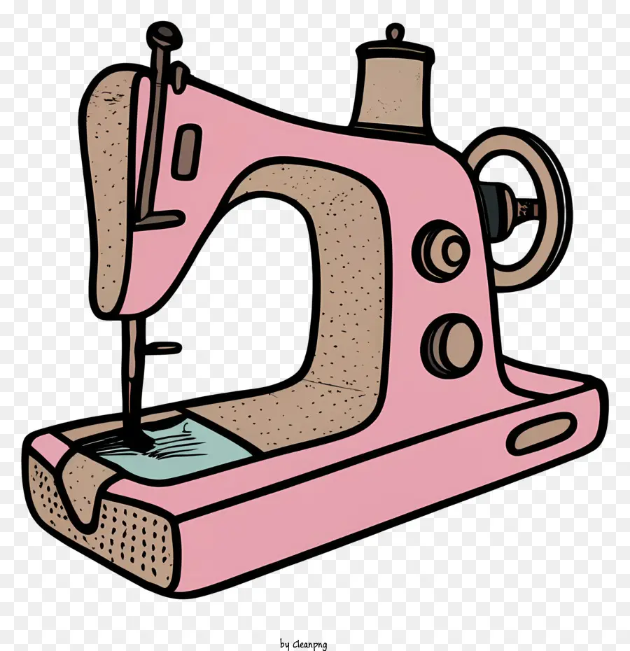 Máquina De Costura Rosa，Máquina De Costura De Braço Longo PNG
