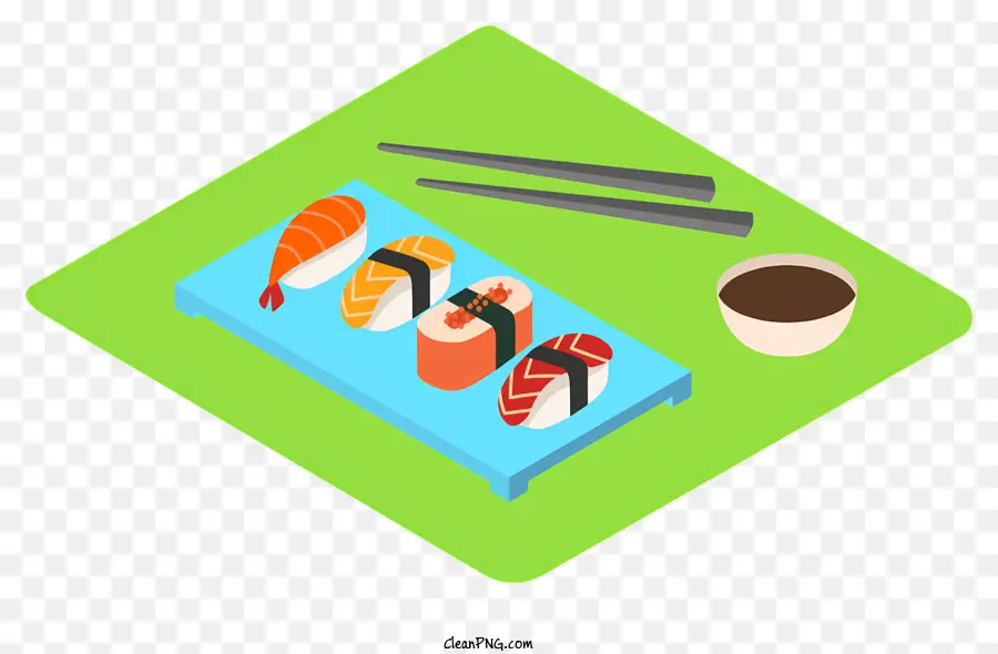 Sushi，Prato De Sushi PNG