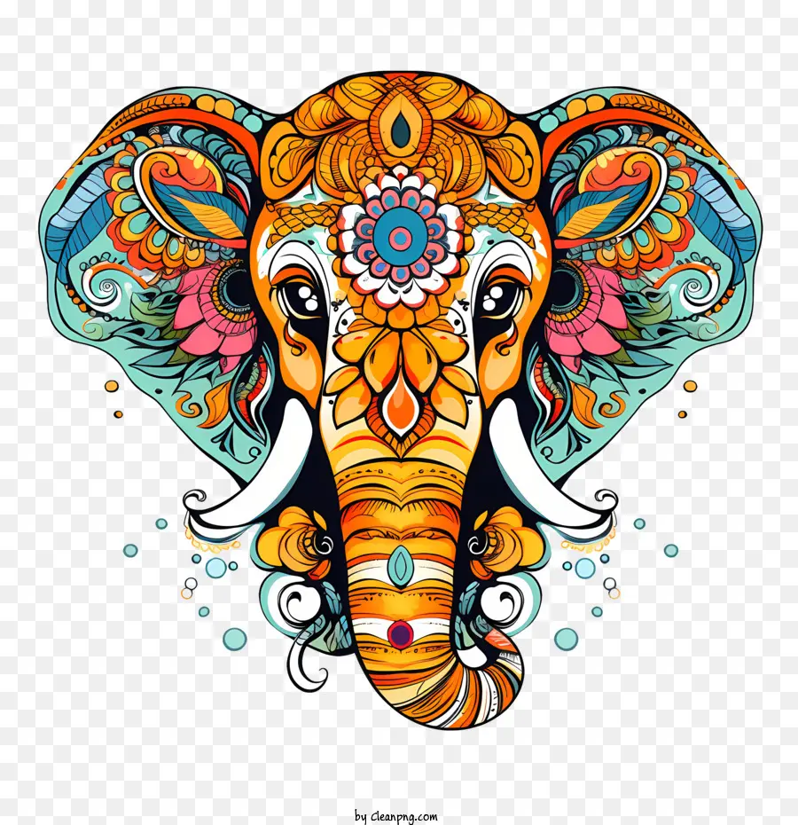 Elefante，Colorido PNG