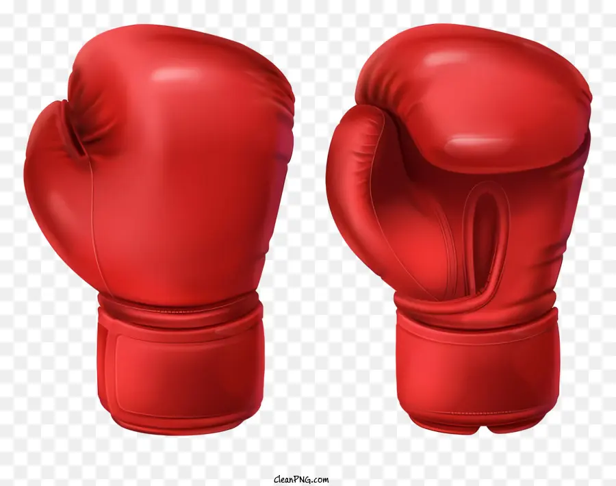 Vermelho Luvas De Boxe，Luvas De Boxe De Couro PNG