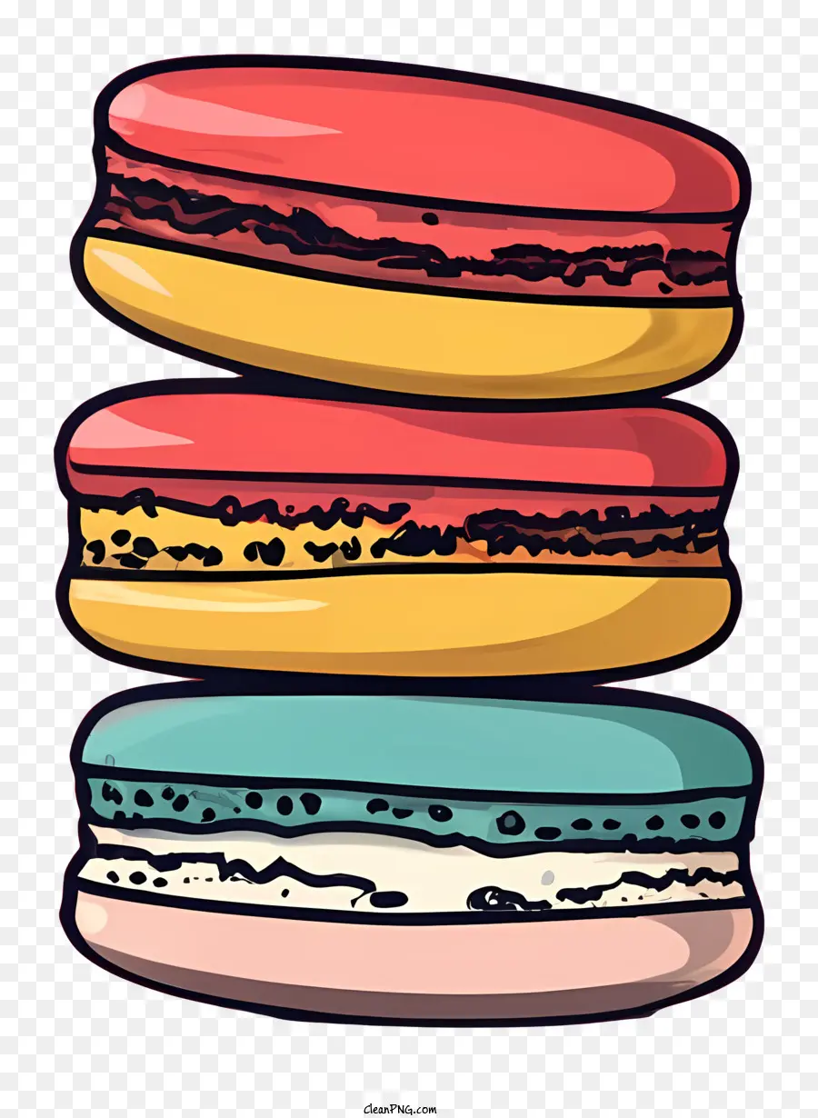 Macarons，Macarons Coloridos PNG