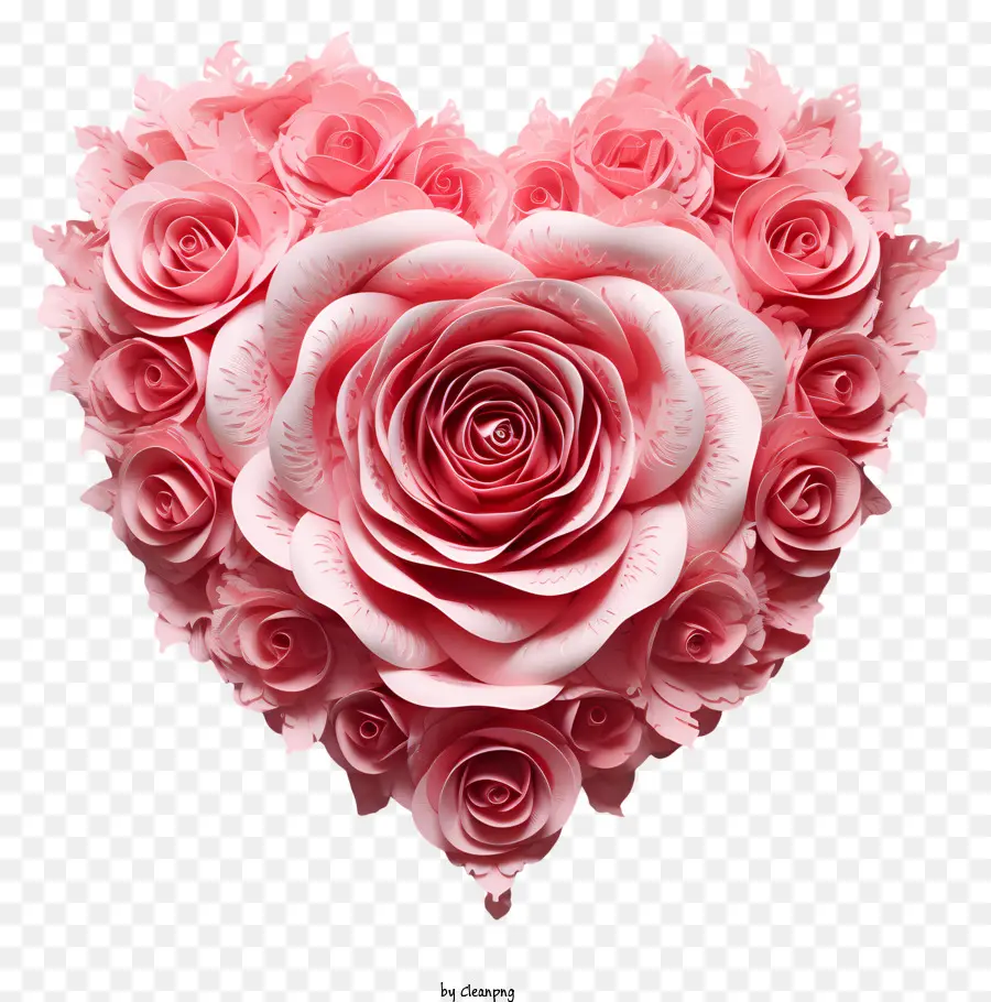 Heartshaped Rosas，Rosas Cor De Rosa PNG