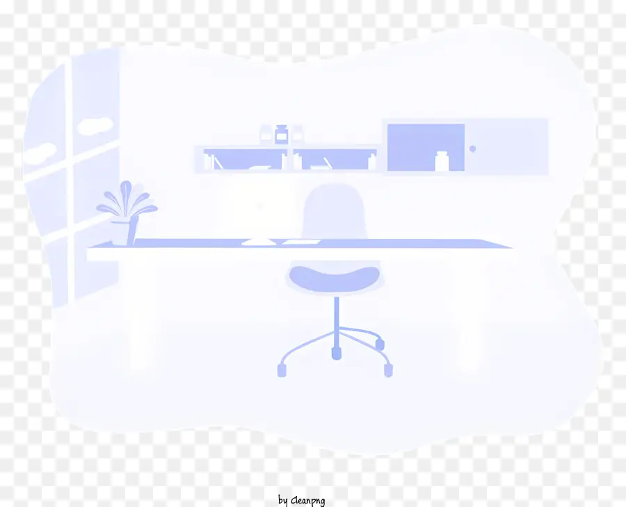 Espaço De Escritório，Mesa De Escritório PNG