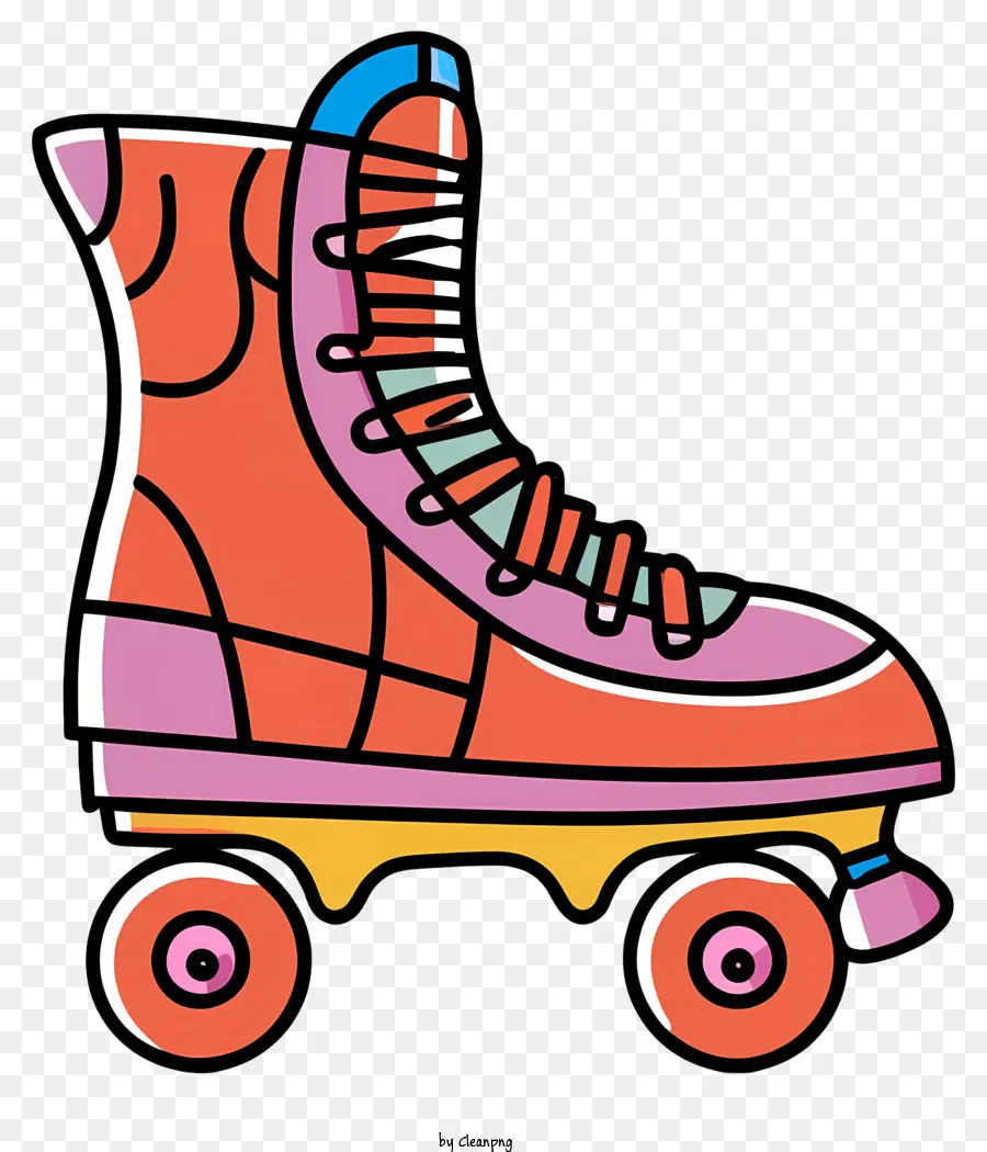 Palavras Chave Patins De Rolo，Sapatos Coloridos PNG