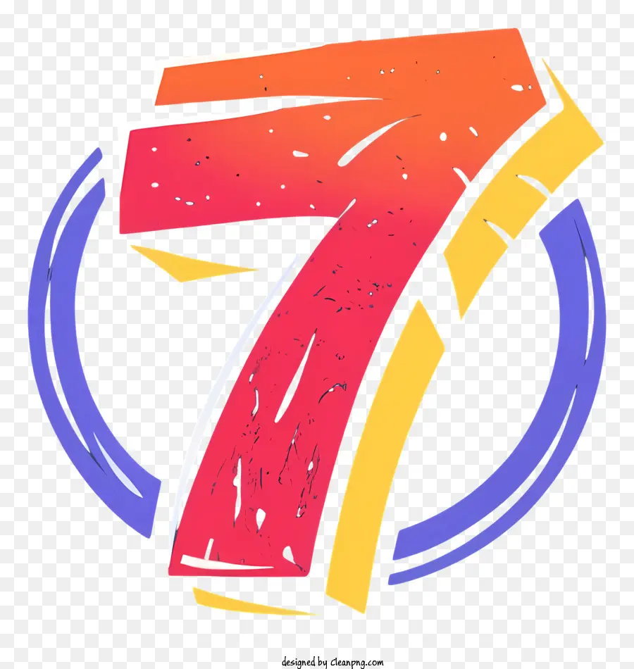 Logo Design，O Número Sete PNG