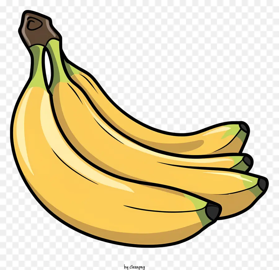 Bananas Maduras，Bananas PNG