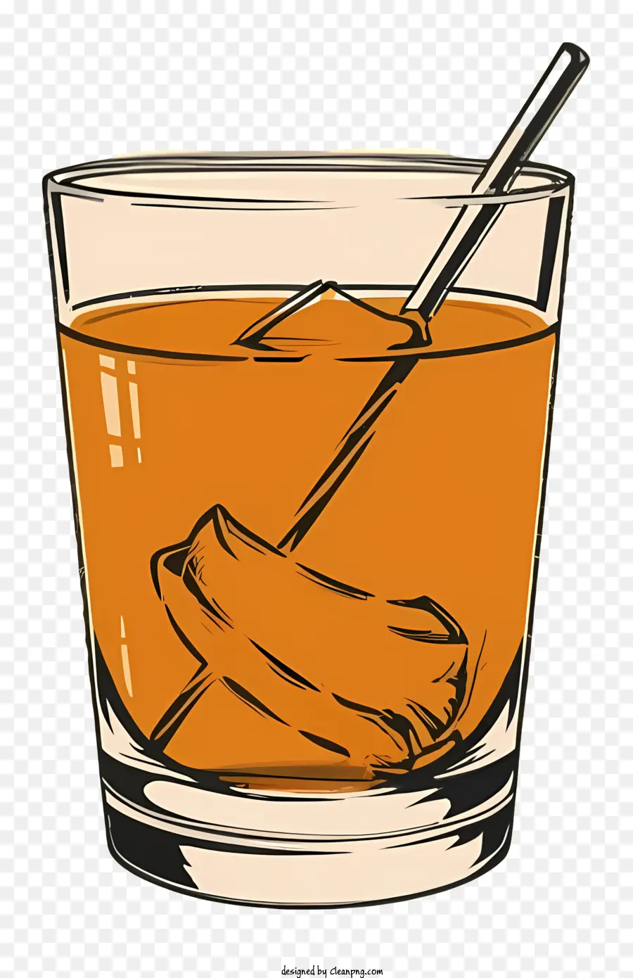 Orange Drink，Bebida Fria PNG