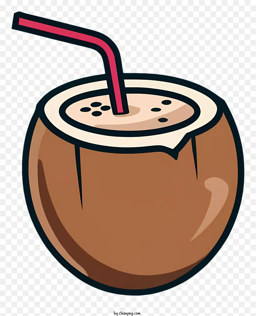 Bebida De Coco，Canudo PNG