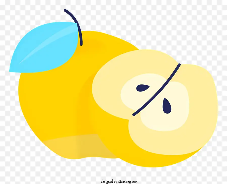 Amarelo Apple，Maçã Mordida PNG
