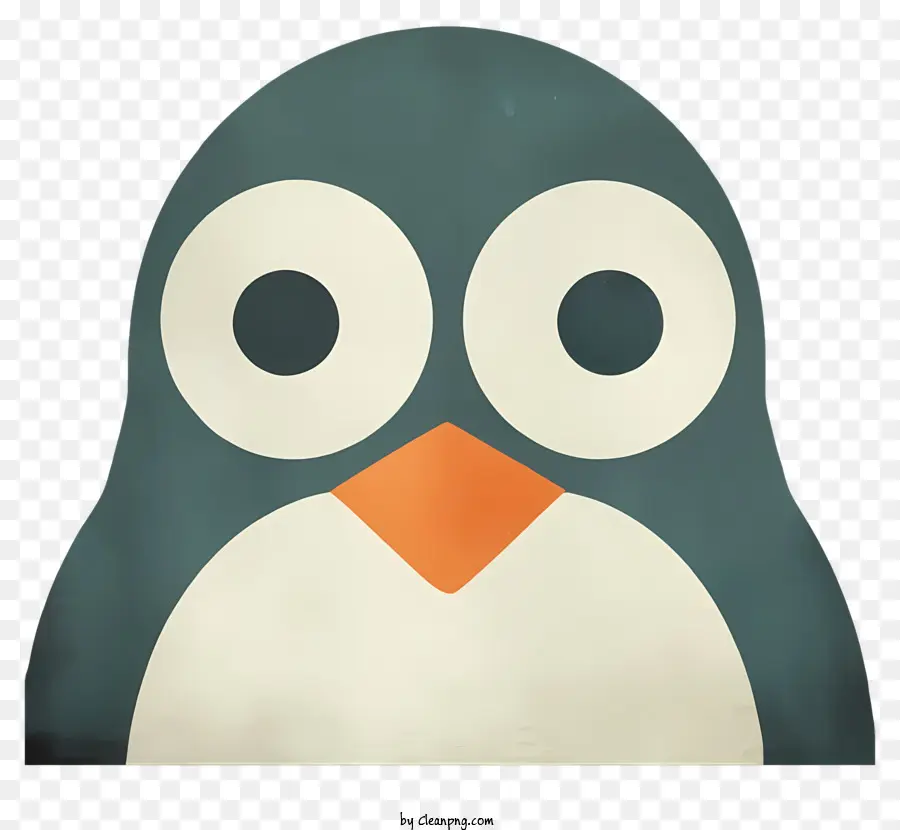 Cartoon Penguin，Bico Laranja PNG