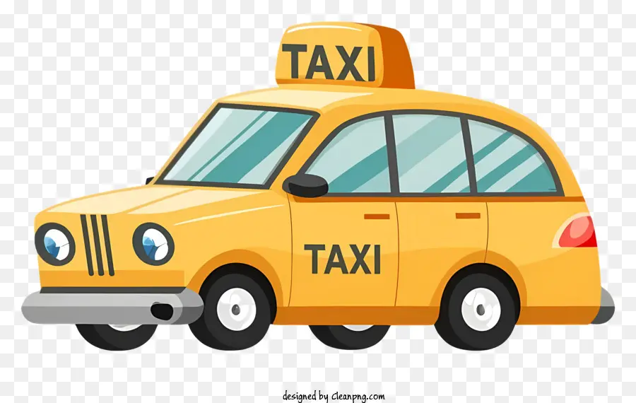 Táxi，Carro Amarelo PNG