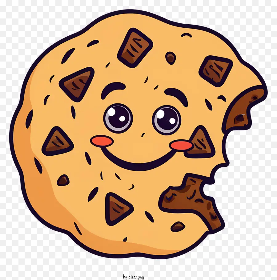 Biscoito Sorridente，Chocolate Chip Cookie PNG