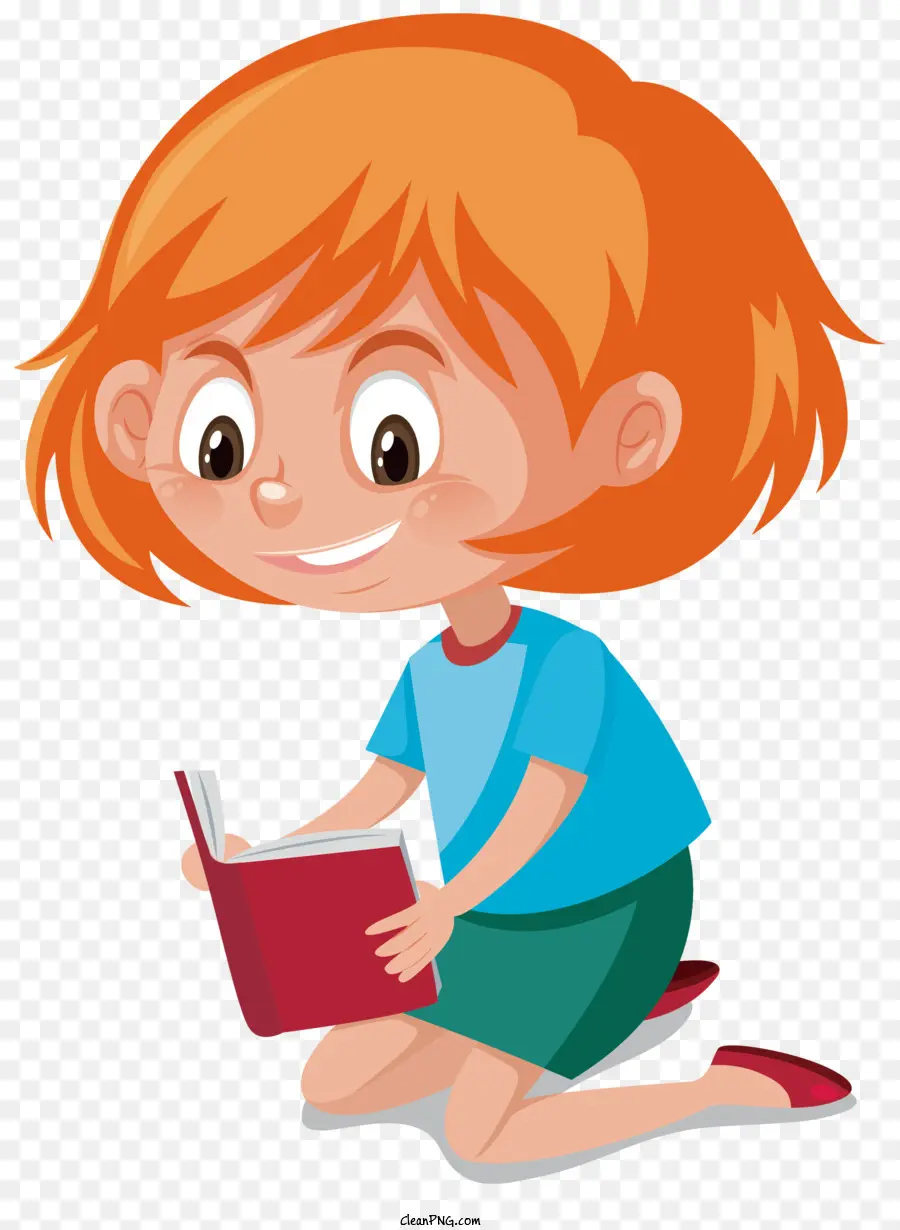 Young Girl，Leitura PNG