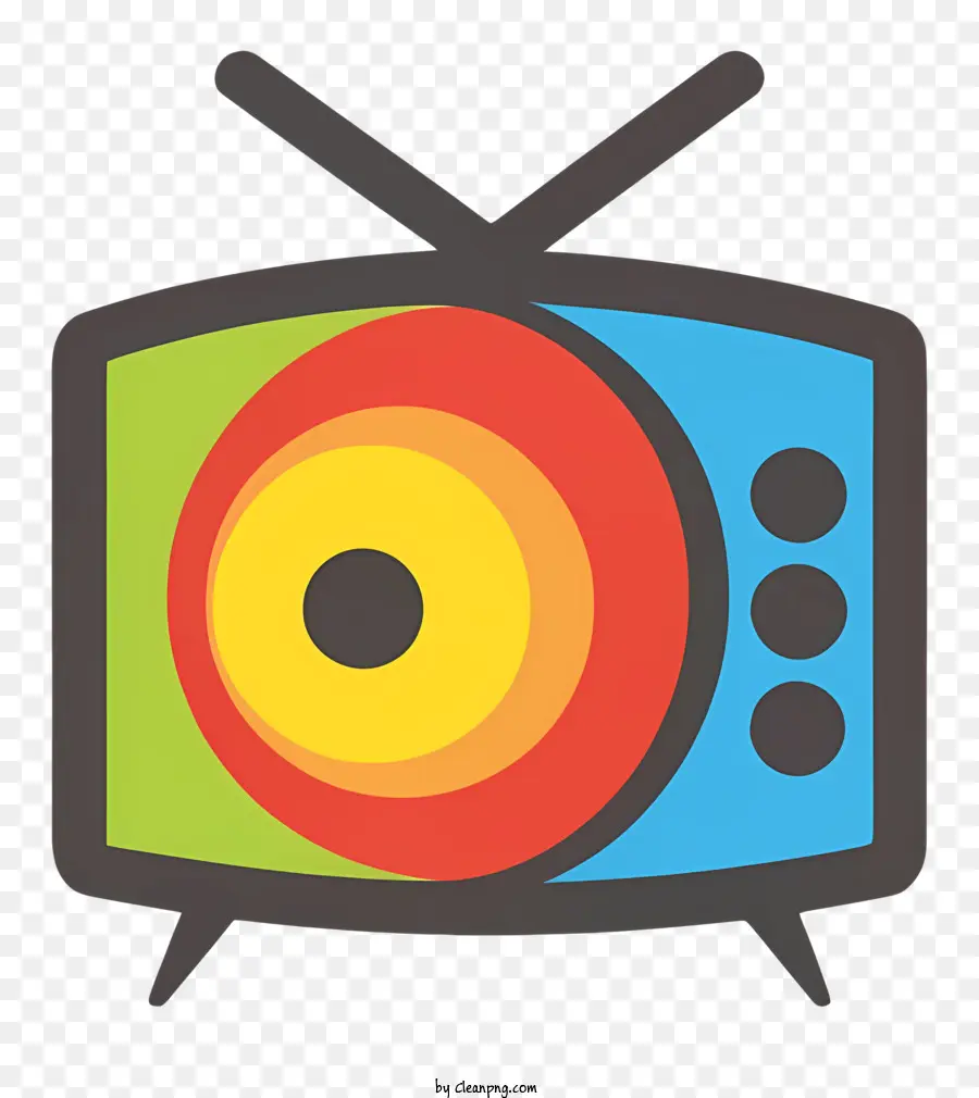 Televisão Antiga，Tela Curvada PNG