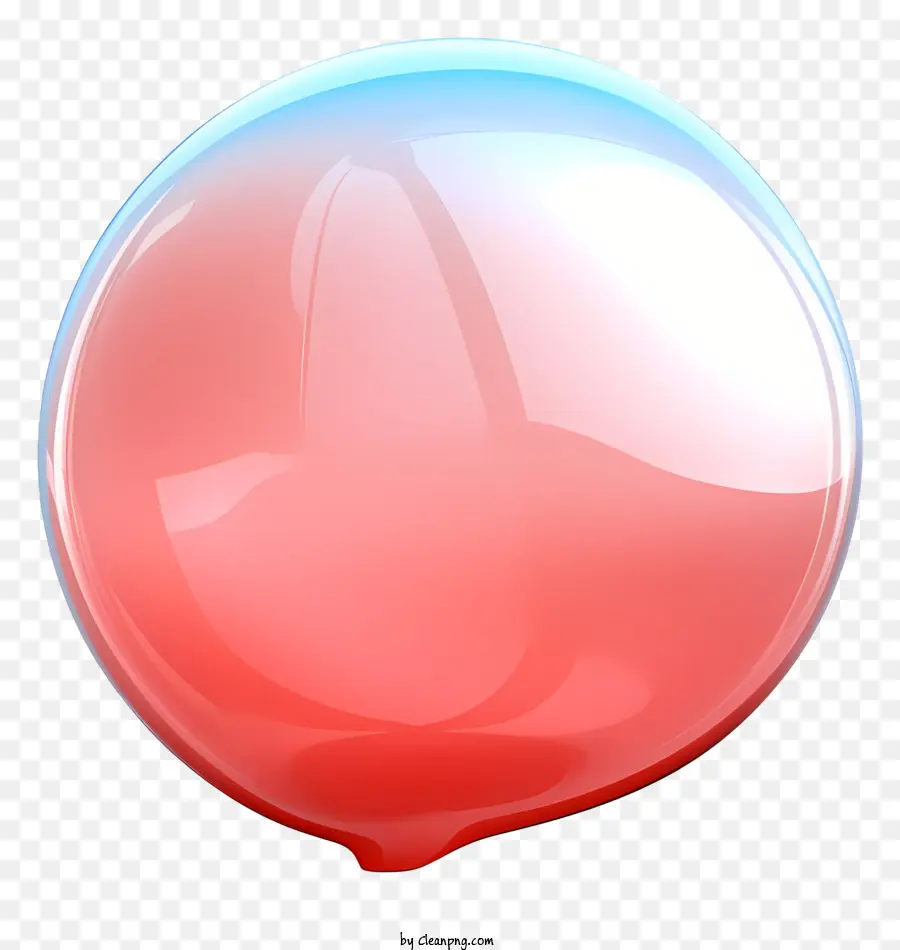 Esfera Vermelha E Azul，Superfície Brilhante Brilhante PNG