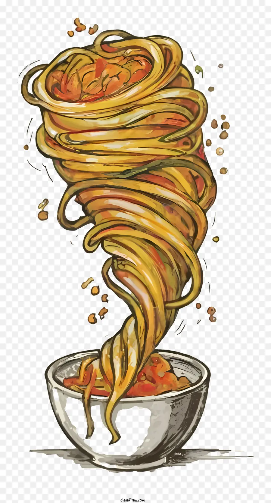 Tigela De Espaguete，Molho Vermelho PNG