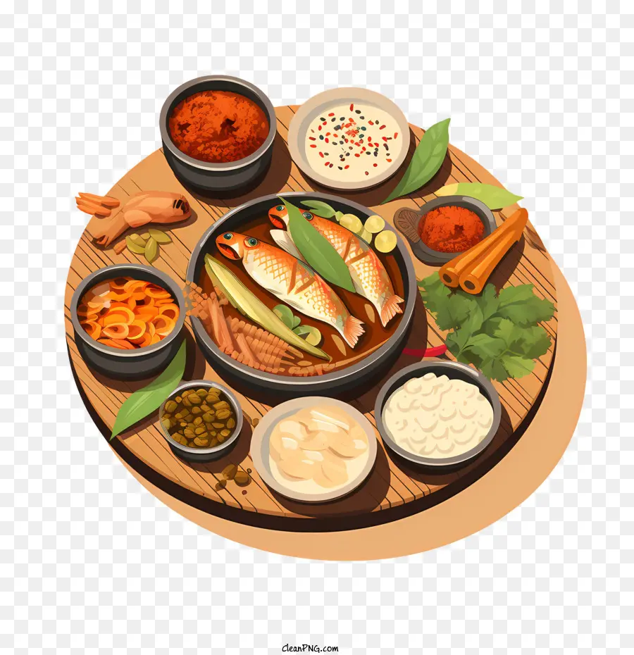 Bengali Cozinha，Gastronomia Do Sudeste Asiático PNG