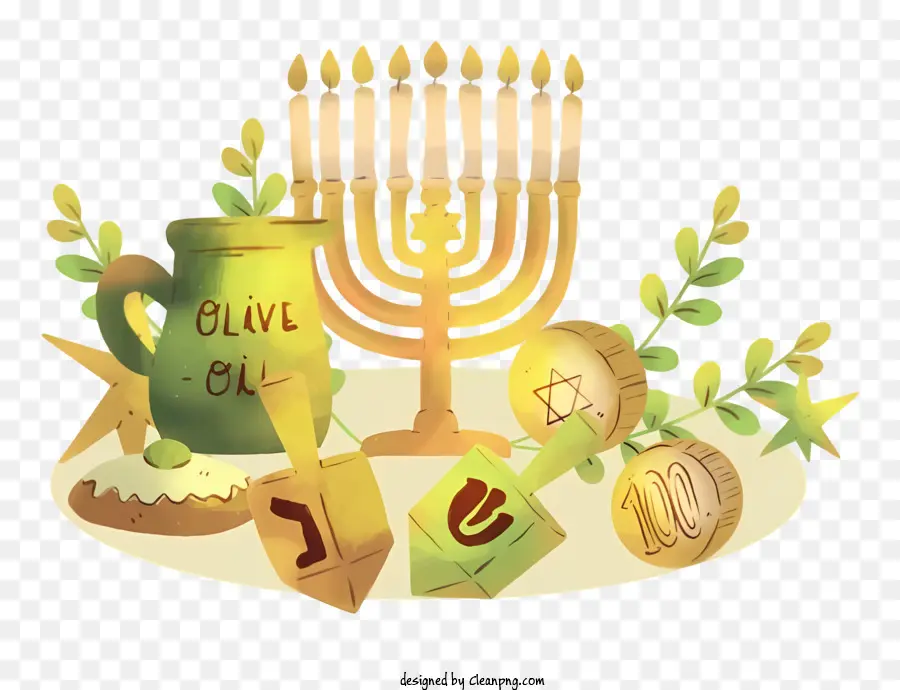 Menorah，Velas PNG