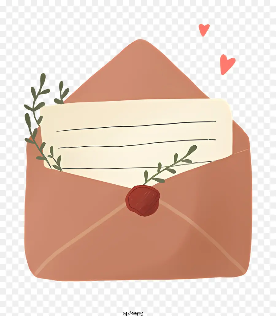 Carta De Amor，Envelope Romântico PNG