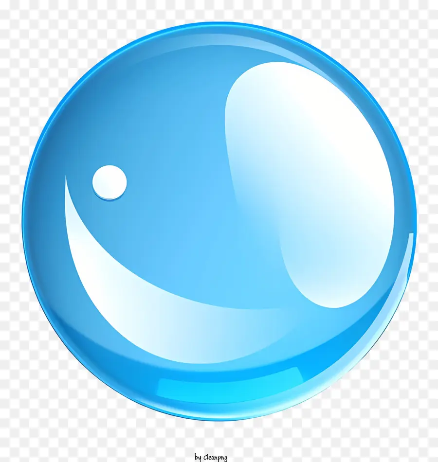 Esfera Azul，Bolha Azul PNG