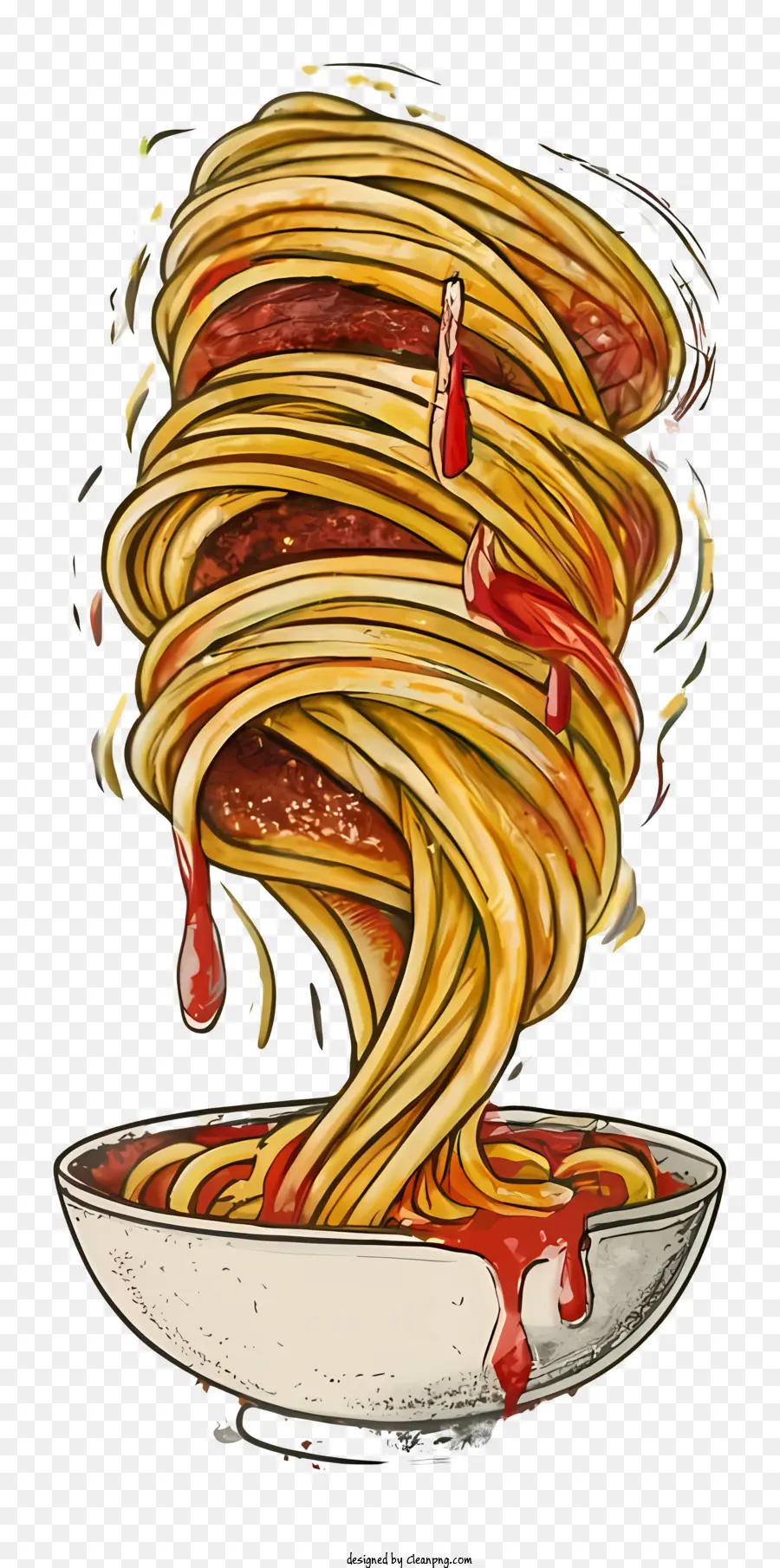 Espaguete，Molho Vermelho PNG