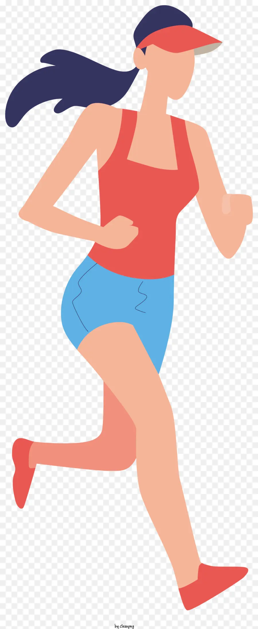 Personagem De Desenho Animado，Mulher Correndo PNG