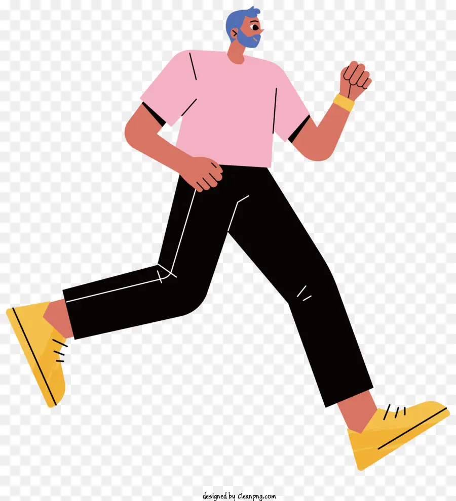 Running Man，Camisa Rosa PNG