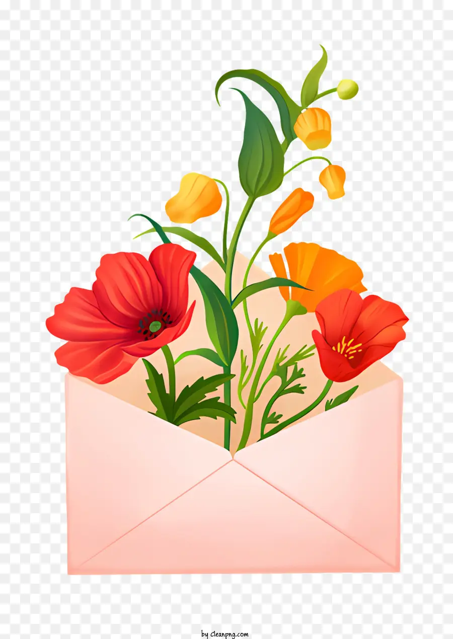 Envelope，Buquê PNG
