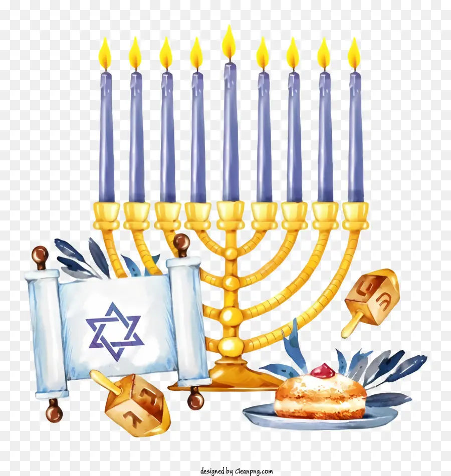 Hanukkah，Menorah PNG