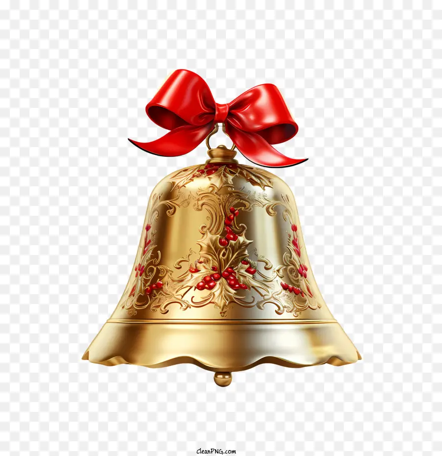 Sino De Natal，Ouro Bell PNG