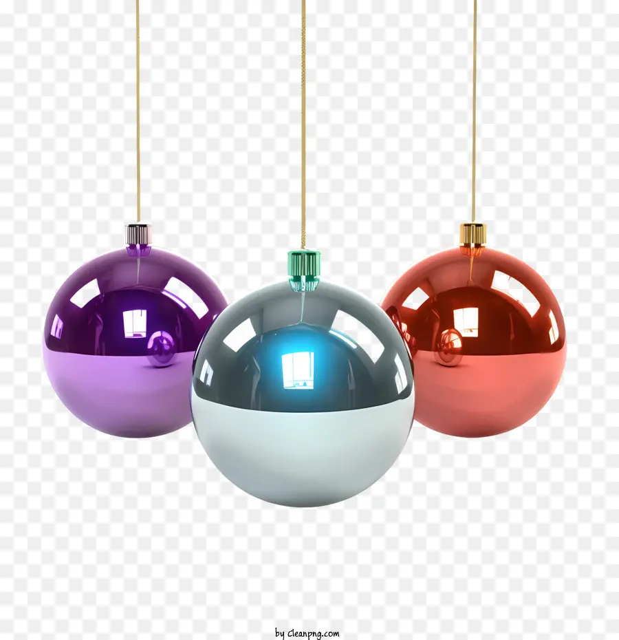 Bola De Natal，Ornamentos Coloridos PNG