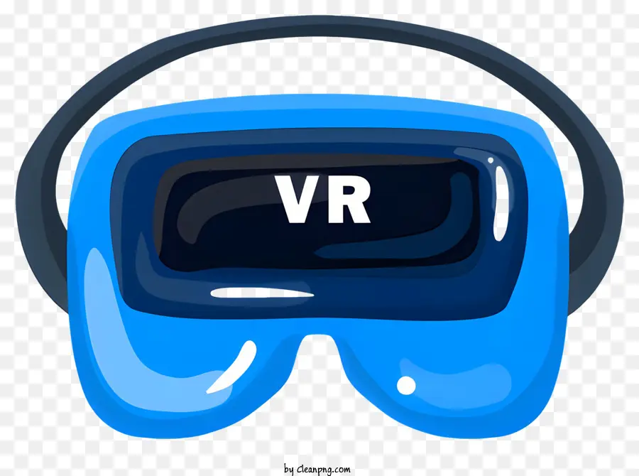 Realidade Virtual Fone De Ouvido，Fone De Ouvido De Plástico Azul PNG