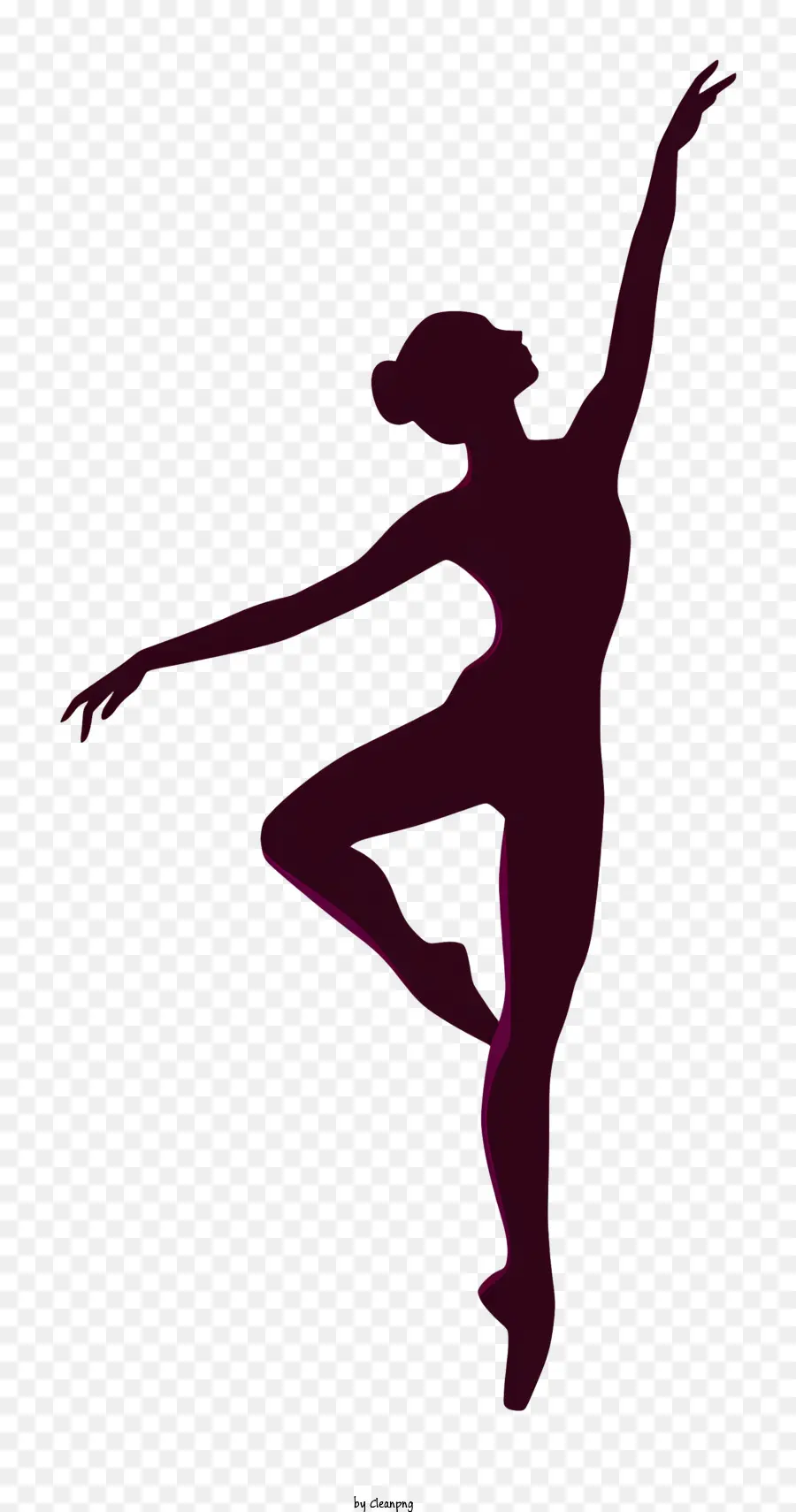 Ballet Dancer，Silhueta PNG