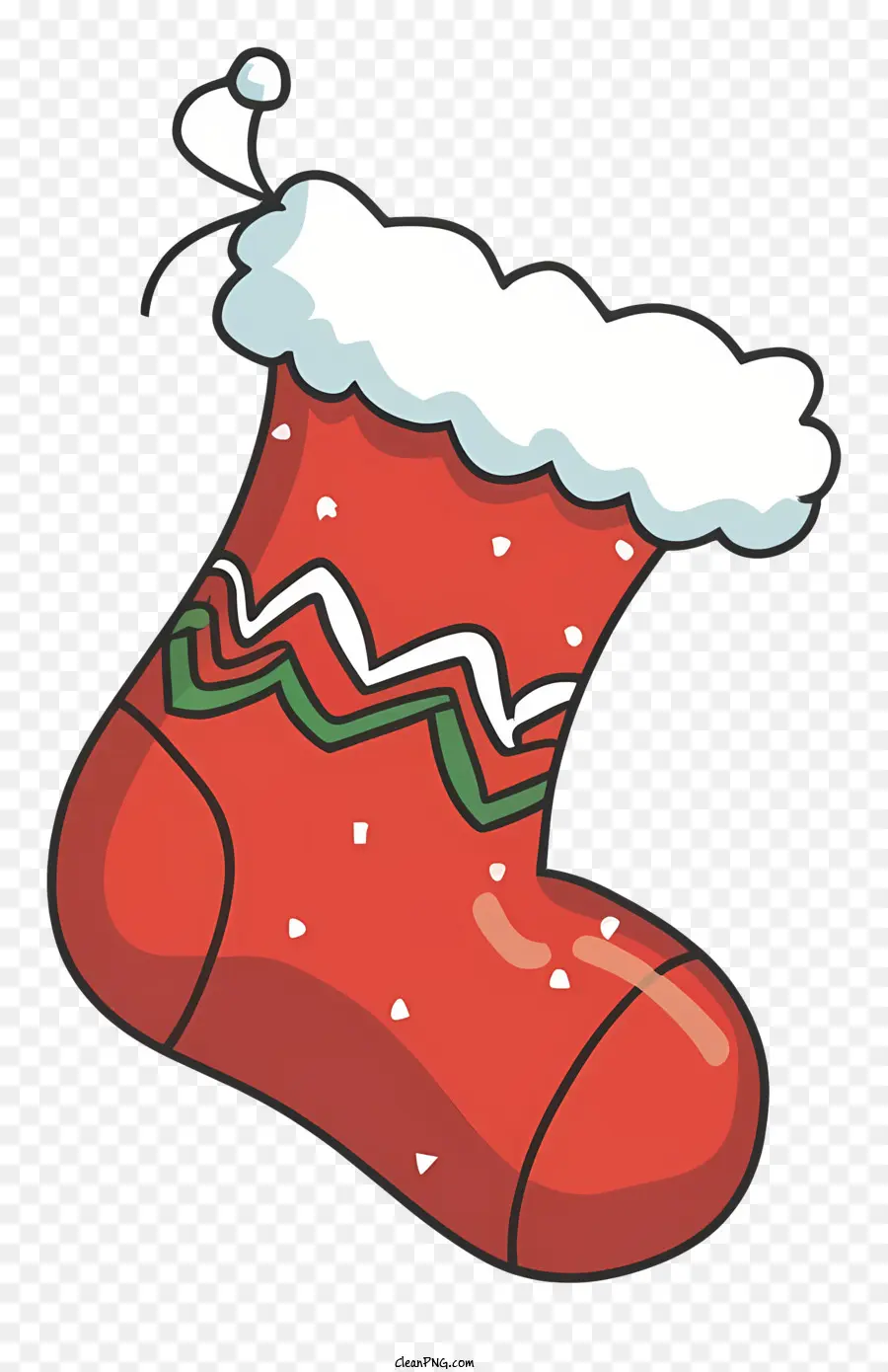 Christmas Sock，Meia De Natal Vermelha PNG
