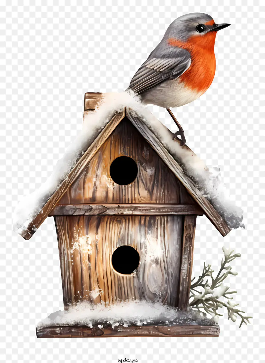 Robin，Birdhouse PNG