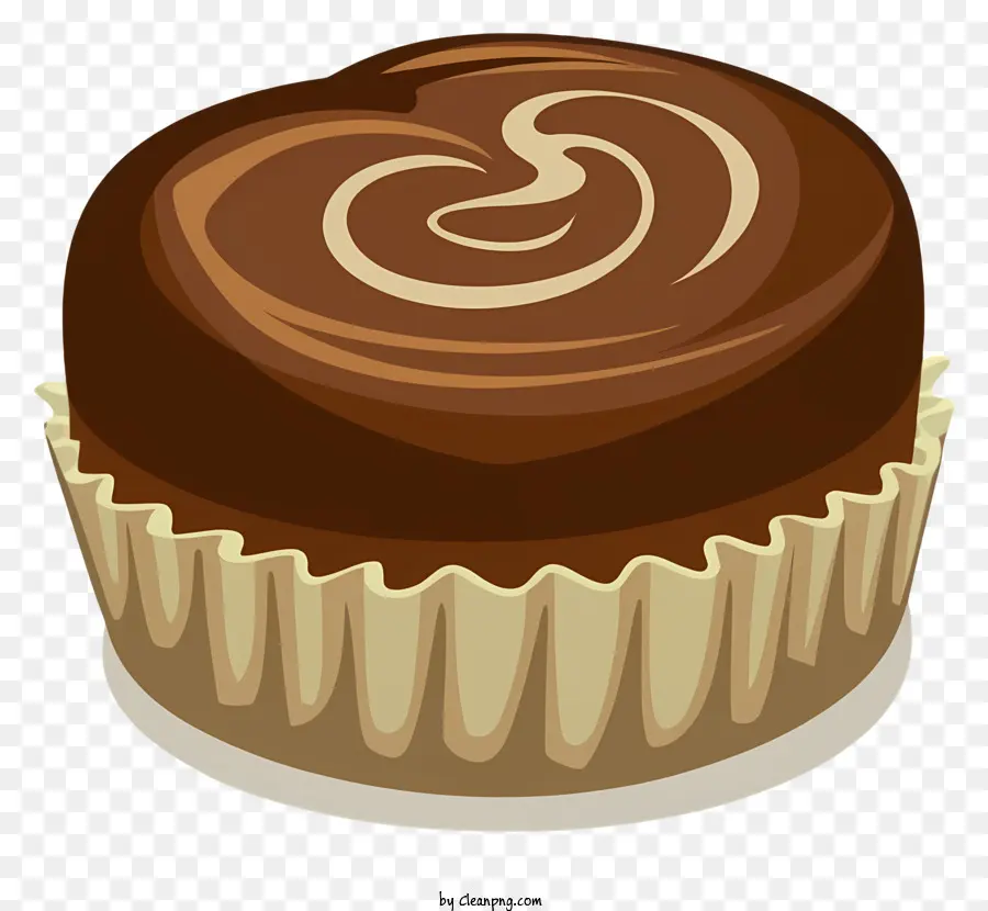 Cupcake，Glacê De Chocolate PNG