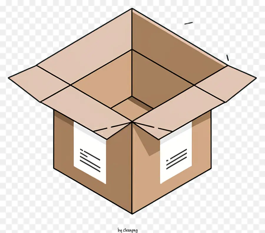 Cardboard Box，Conteúdo Dentro PNG