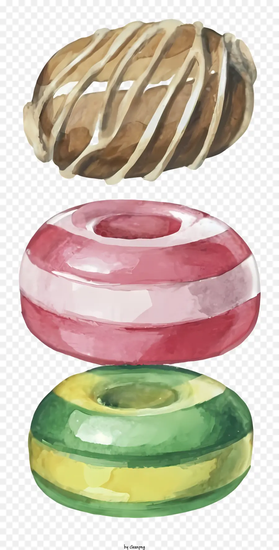 Doughnuts，Donut De Chocolate PNG