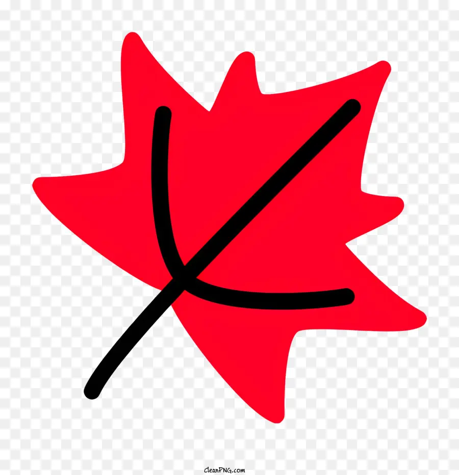 Red Maple Leaf，Queda Símbolo PNG