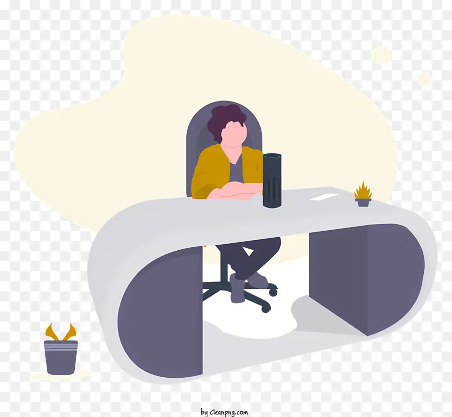 Mulher Trabalhando Na Mesa，Computador PNG