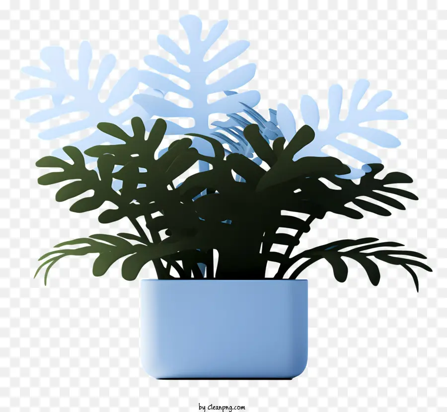 Planta De Vaso，Folhas Verdes PNG