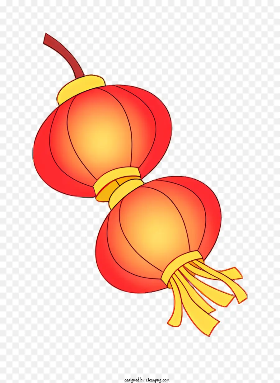 Lanterna Chinesa，Lanterna Vermelha E Dourada PNG
