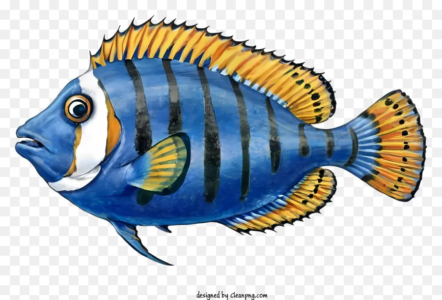 Peixe Listrado，Peixes Tropicais PNG