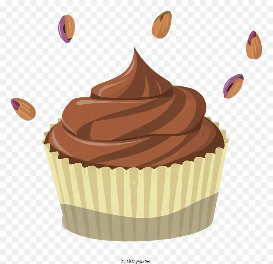Cupcake De Chocolate，Chantilly PNG
