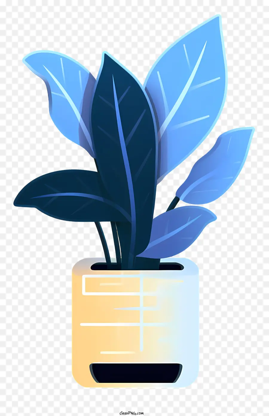 Um Vaso De Planta，Planta Verde Frondosa PNG
