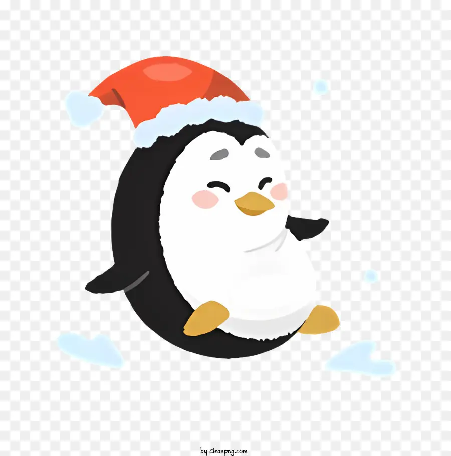 Penguin，Chapéu De Papai Noel PNG