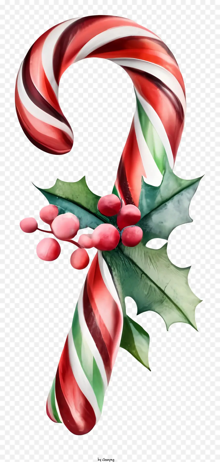 Candy Cane，Vermelho E Verde PNG